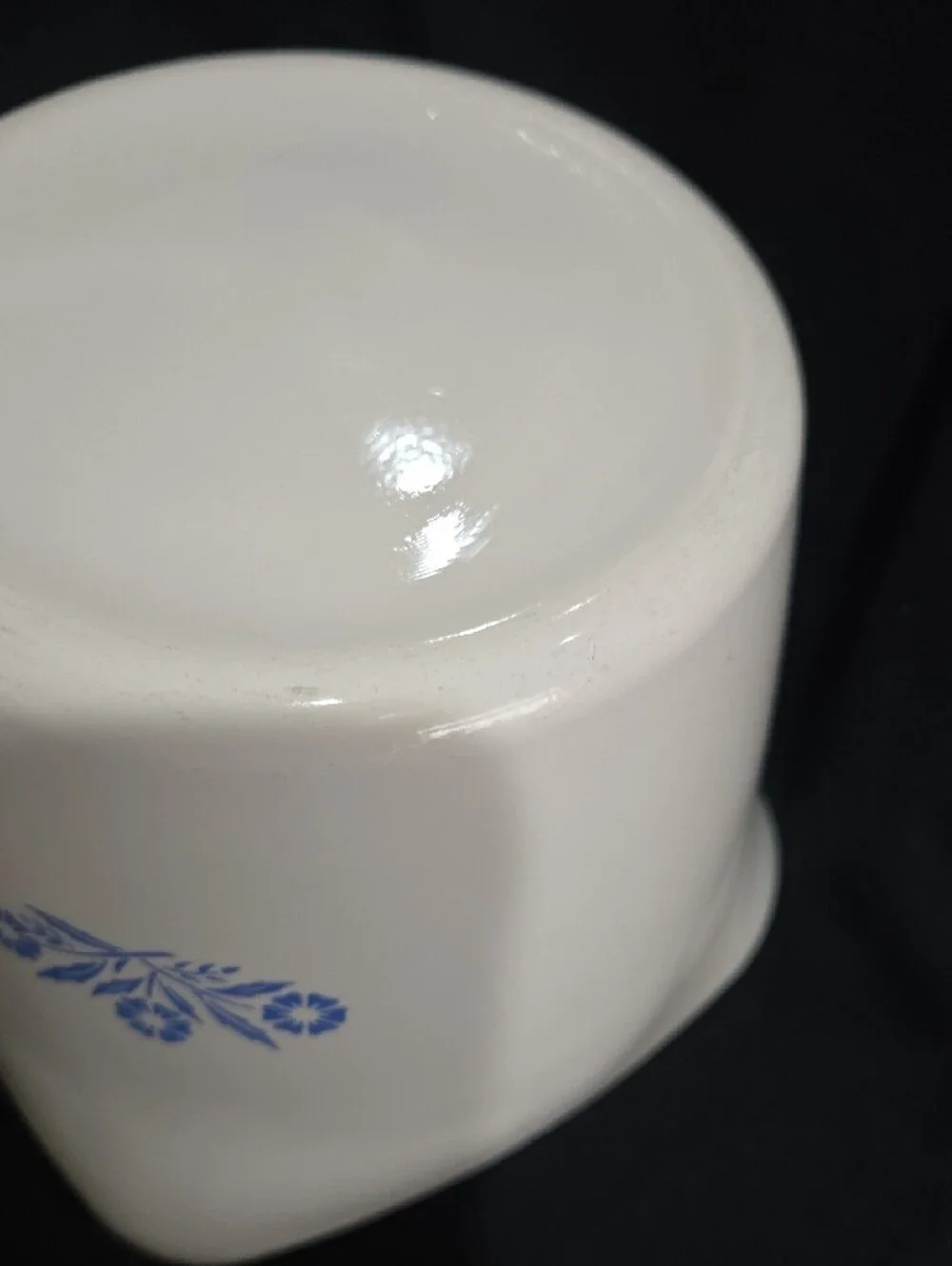 CorningWare White Saucemaker with Blue Logo